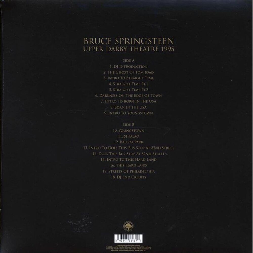 Bruce Springsteen - Upper Darby Theatre 1995 - Vinyl LP - Picture 2 of 2